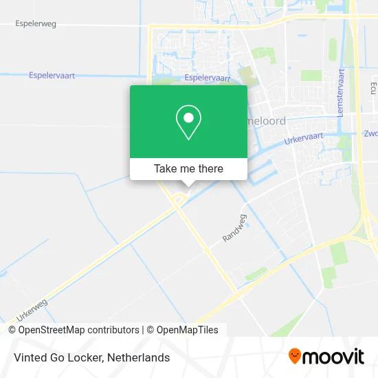 Vinted Go Locker map