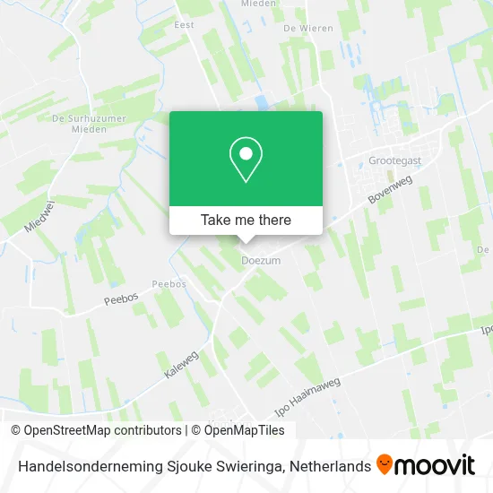 Handelsonderneming Sjouke Swieringa map
