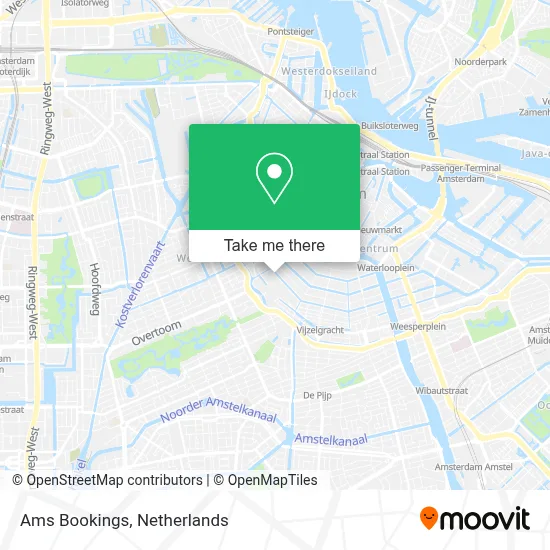 Ams Bookings map