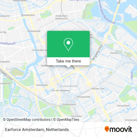 Earforce Amsterdam map