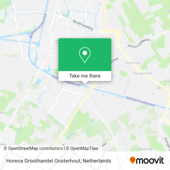 Horeca Groothandel Oosterhout map