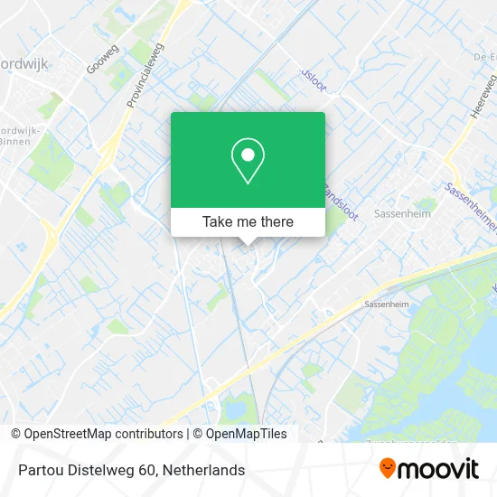 Partou Distelweg 60 map