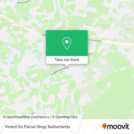 Vinted Go Parcel Shop Karte