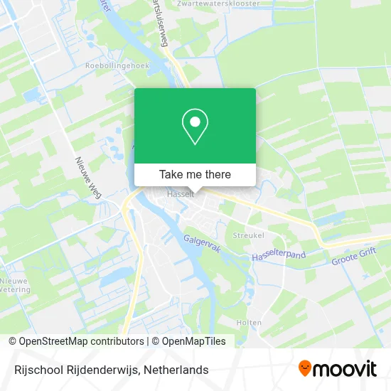 Rijschool Rijdenderwijs map
