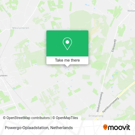 Powergo-Oplaadstation map