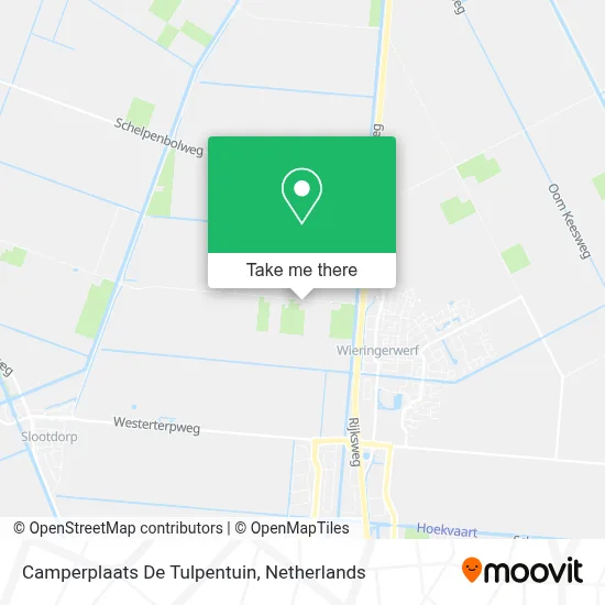 Camperplaats De Tulpentuin map