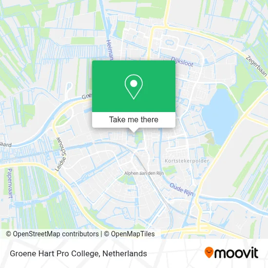 Groene Hart Pro College map