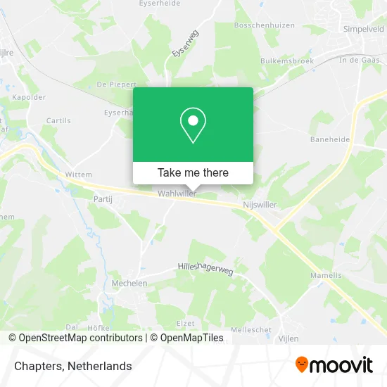 Chapters map