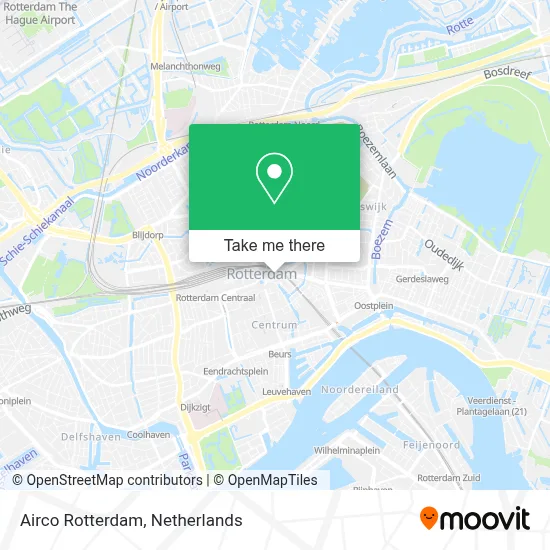 Airco Rotterdam map