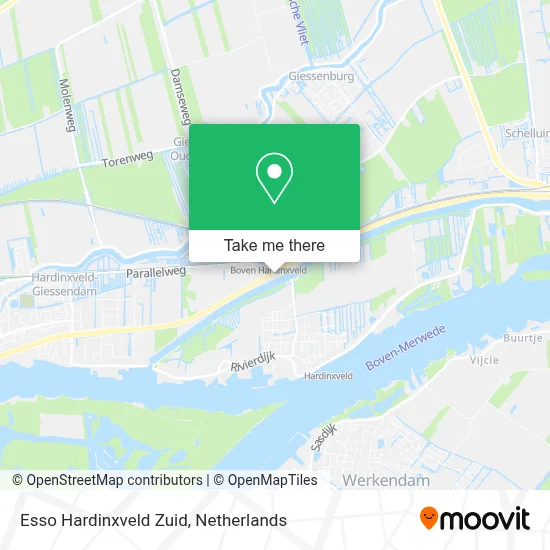 Esso Hardinxveld Zuid map