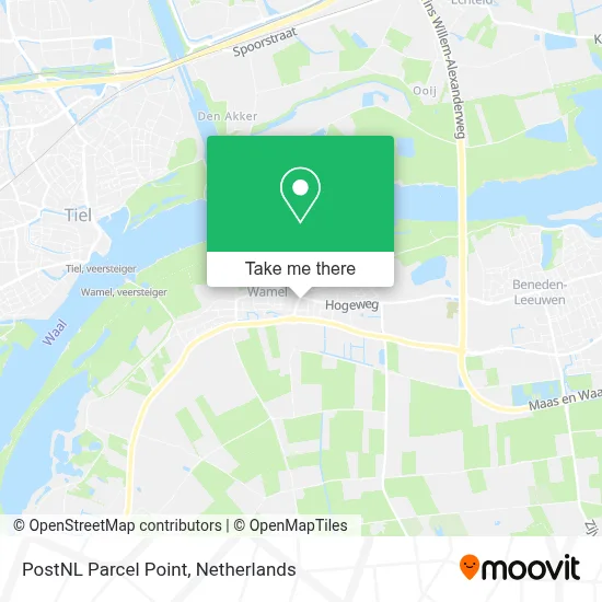 Postnl Pakketpunt map