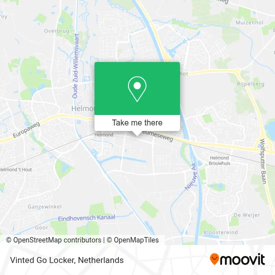 Vinted Go Locker map