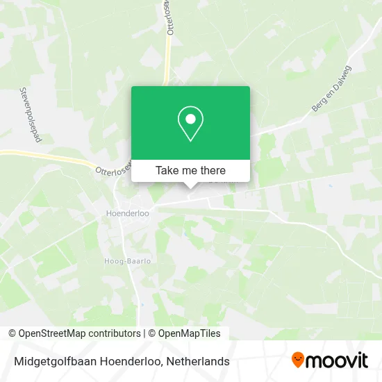 Midgetgolfbaan Hoenderloo map