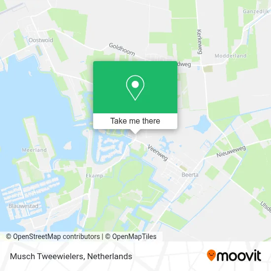 Musch Tweewielers map
