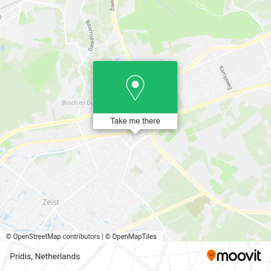 Pridis map