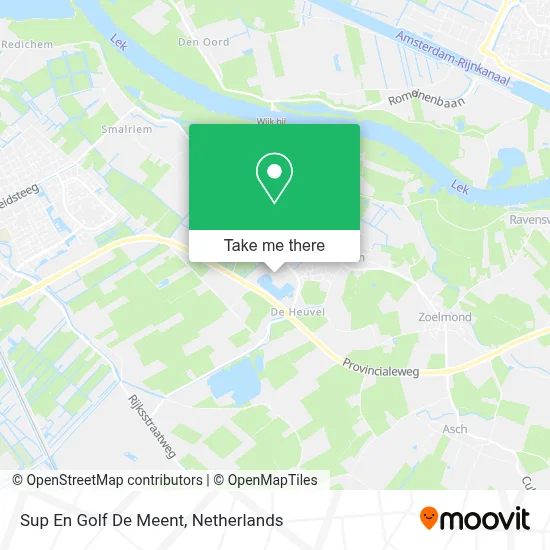 Sup En Golf De Meent map