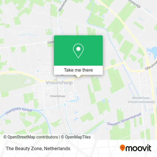 The Beauty Zone map