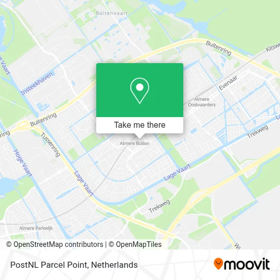 Postnl Pakketpunt map
