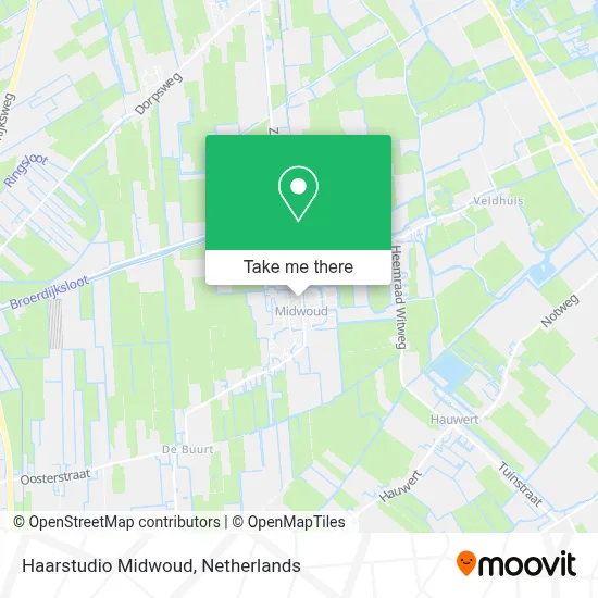 Haarstudio Midwoud map