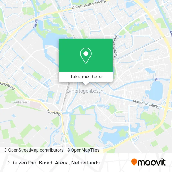 D-Reizen Den Bosch Arena Karte