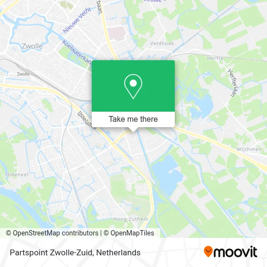 Partspoint Zwolle-Zuid map