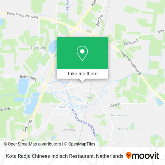 Kota Radja Chinees-Indisch Restaurant map