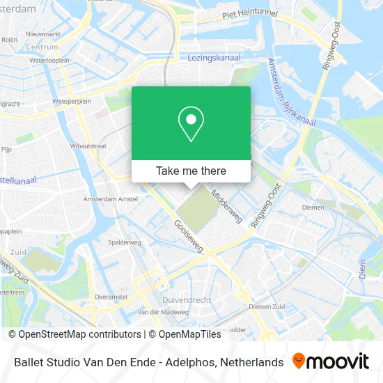Ballet Studio Van Den Ende - Adelphos Karte