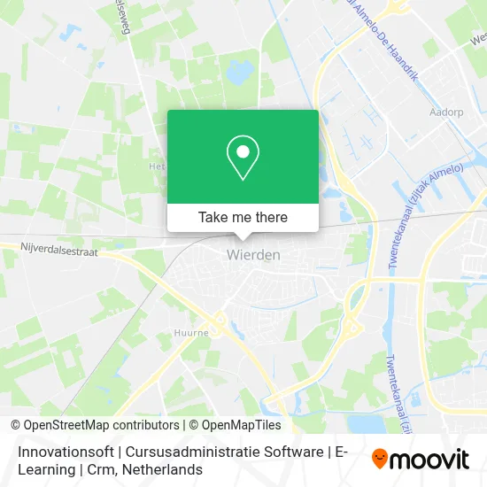 Innovationsoft | Cursusadministratie Software | E-Learning | Crm map