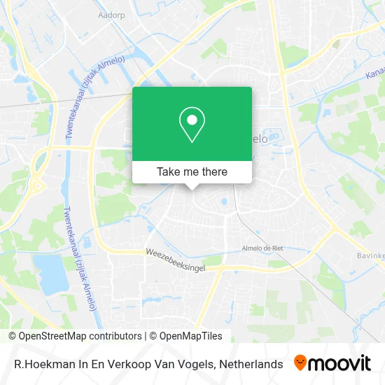 R.Hoekman In En Verkoop Van Vogels Karte