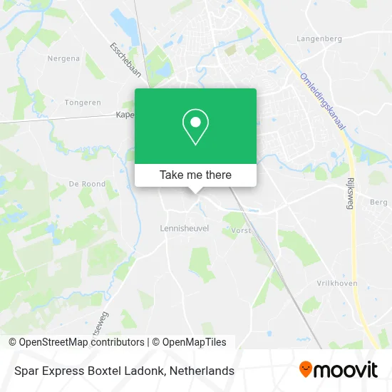 Spar Express Boxtel Ladonk map
