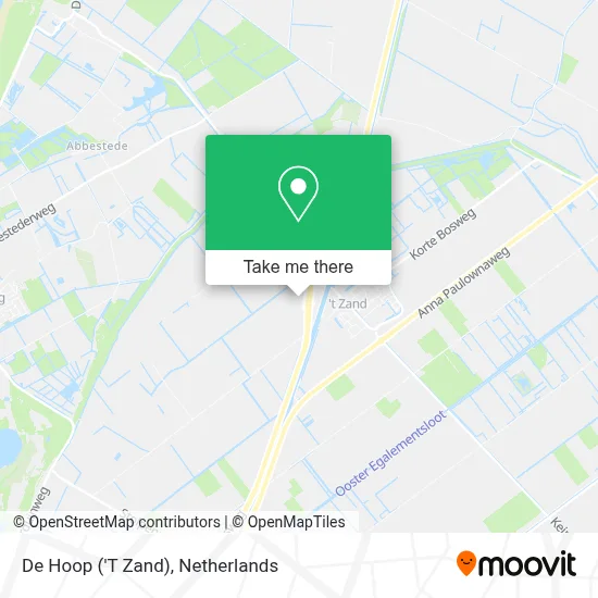 De Hoop ('T Zand) map