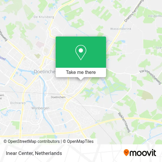 Inear Center map