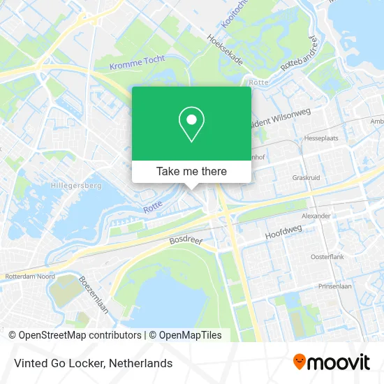 Vinted Go Locker map