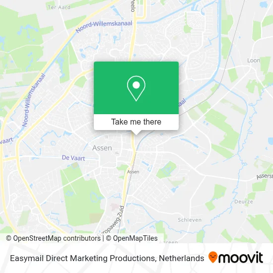 Easymail Direct Marketing Productions map