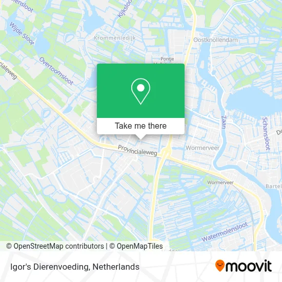 Igor's Dierenvoeding map