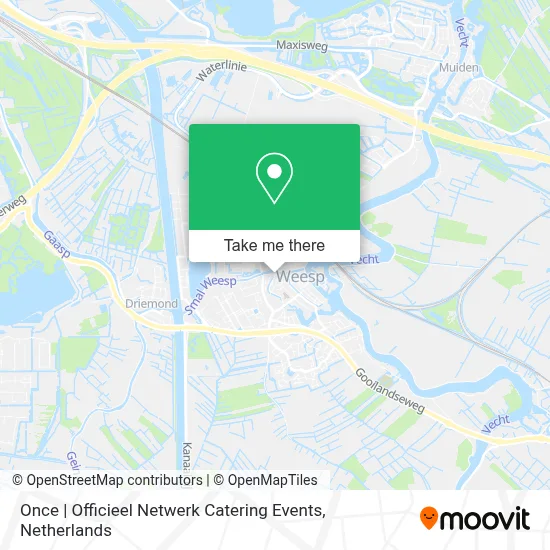 Once | Officieel Netwerk Catering Events map