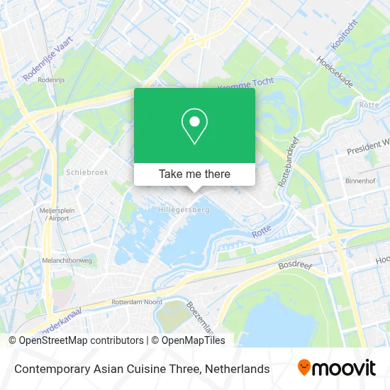 Contemporary Asian Cuisine Three map