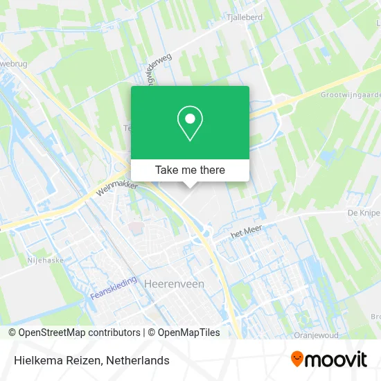 Hielkema Reizen map