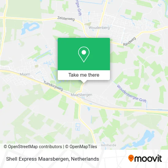 Shell Express Maarsbergen map