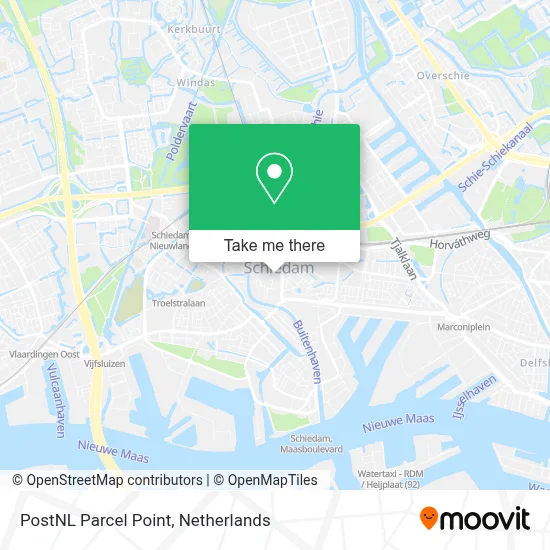 Postnl Pakketpunt map