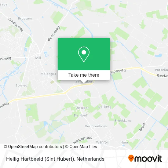 Heilig Hartbeeld (Sint Hubert) map