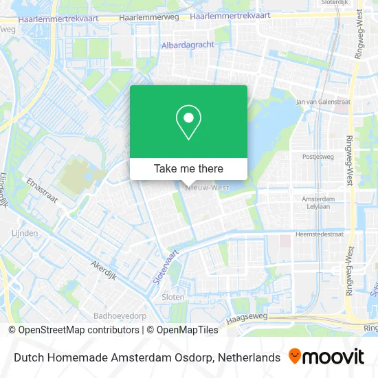 Dutch Homemade Amsterdam Osdorp map