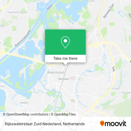 Rijkswaterstaat Zuid-Nederland map