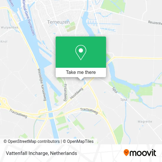 Vattenfall Incharge map