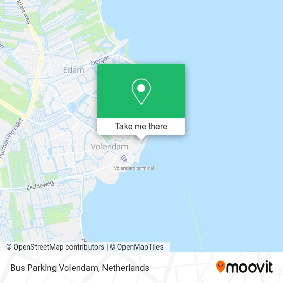 Bus Parking Volendam map