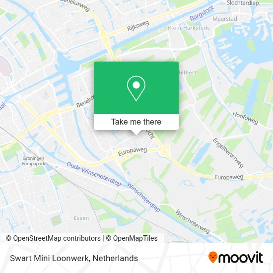 Swart Mini Loonwerk map
