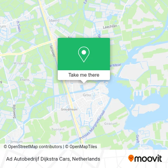 Ad Autobedrijf Dijkstra Cars map