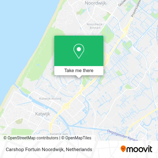 Carshop Fortuin Noordwijk map
