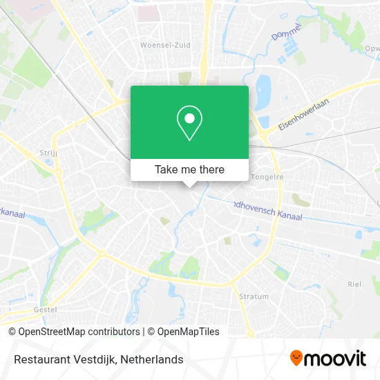 Restaurant Vestdijk map