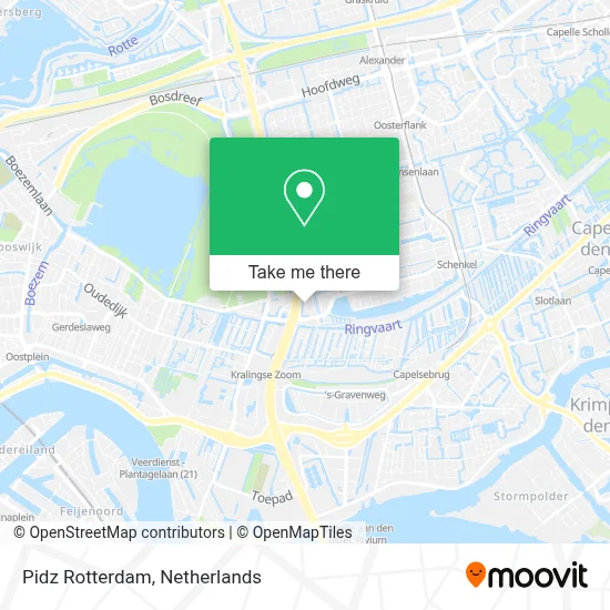 Pidz Rotterdam map